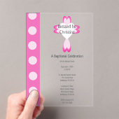 バプテスマ賛美スアクリル招待状 アクリル招待状 (インサイチュ (ポータブル))