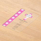 バプテスマ賛美スアクリル招待状 アクリル招待状 (レイダウン)