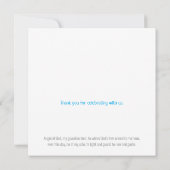 バプテスマ賛美スサンキューフラットカード カード (裏面)