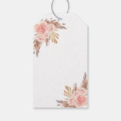 バプテスマ赤面パンパスグラスバラ感謝していユー ギフトタグ (裏面)