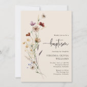 バプテスマ野花 招待状 (正面)