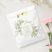 バプテスマ金ゴールドクロスワイルドフラワー好意バッグ フェイバーバッグ (封をした状態)