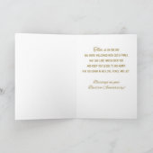 バプテスマ金ゴールド十字記念日 カード (内部)