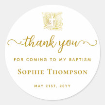 バプテスマ金ゴールド鳩ホワイトクロスエレガントサンキュー