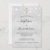 バプテスマ銀は大人を交えて輝く金ゴールド 招待状 (正面)