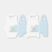 バプテスマ1歳男の赤ちゃんブルー金ゴールドユー フェイバーボックス (折り畳みなし)