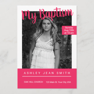 バプテスマ10代のス誌 招待状