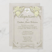 バプテスマ |エンジェルモノグラム 招待状 (正面/裏面)