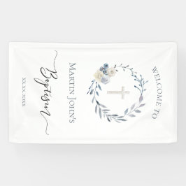 バプテスマ・カトリックの少年の旗 横断幕