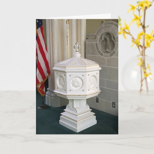 バプテスマ カード (黄色い花)