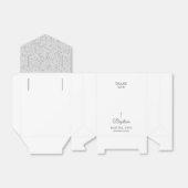 バプテスマ《キリスト教》洗礼式や命名式エレガントシルバースターダスト フェイバーボックス (折り畳みなし)