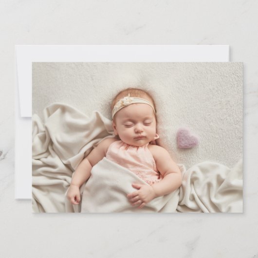 バプテスマ《キリスト教》洗礼式や命名式グリーンリーウォーター色2写真 サンキューカード (裏面)