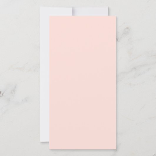 バプテスマ《キリスト教》洗礼式や命名式グリーンリー写真赤面ピンク サンキューカード (裏面)