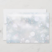 バプテスマ《キリスト教》洗礼式や命名式グリーンリー冬の写真 サンキューカード (裏面)