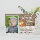 バプテスマ《キリスト教》洗礼式や命名式サンキューカードカボチャ・クロス サンキューカード (スタンド正面)