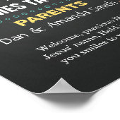 バプテスマ《キリスト教》洗礼式や命名式シャルボードサイン ポスター (角)