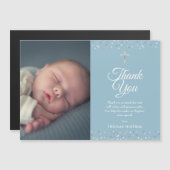 バプテスマ《キリスト教》洗礼式や命名式シルバーハート写真ありがとう (正面/裏面)