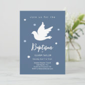 バプテスマ《キリスト教》洗礼式や命名式ドーブ招待状 招待状 (スタンド正面)