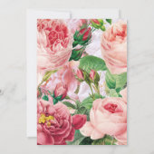 バプテスマ《キリスト教》洗礼式や命名式バプテスムガールピンクローズ 招待状 (裏面)