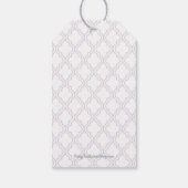 バプテスマ、《キリスト教》洗礼式や命名式ピンククロスフェイスギフトラベル ギフトタグ (裏面)