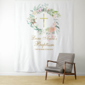 バプテスマ《キリスト教》洗礼式や命名式フローラガーランドフォトブース タペストリー (インサイチュ)