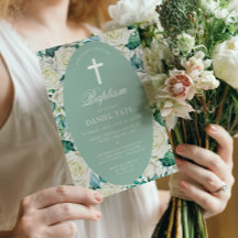 バプテスマ&《キリスト教》洗礼式や命名式ホワイトフラワーズユーカリ