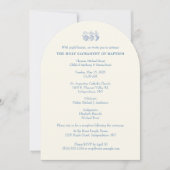 バプテスマ《キリスト教》洗礼式や命名式メアリーイエズス宗教的 招待状 (正面)