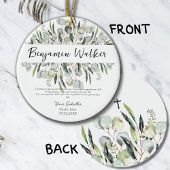 バプテスマ《キリスト教》洗礼式や命名式ユーカリ離れスゴドファーザ セラミックオーナメント