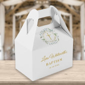 バプテスマ《キリスト教》洗礼式や命名式ローレルガーランド金ゴールドスクリプト フェイバーボックス