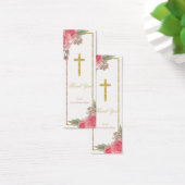 バプテスマ《キリスト教》洗礼式や命名式ヴィンテージフローラサンキューユーラベル (デスク)