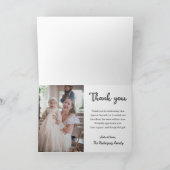 バプテスマ《キリスト教》洗礼式や命名式共産宗教信者 サンキューカード (内部)