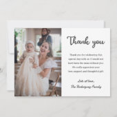 バプテスマ《キリスト教》洗礼式や命名式共産宗教信者 サンキューカード (裏面)