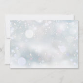 バプテスマ、《キリスト教》洗礼式や命名式写真エレガント冬 サンキューカード (裏面)