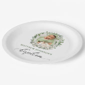 バプテスマ《キリスト教》洗礼式や命名式写真バラフローラ ペーパープレート (アングル)