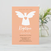 バプテスマ《キリスト教》洗礼式や命名式天使 招待状 (スタンド正面)