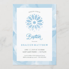 バプテスマ、《キリスト教》洗礼式や命名式招待状、ボーイズ招待状 招待状