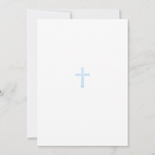 バプテスマ,《キリスト教》洗礼式や命名式招待状-男の赤ちゃん招待状 招待状 (裏面)