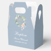 バプテスマ《キリスト教》洗礼式や命名式水彩フローラダスティブルー フェイバーボックス (オープン)