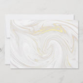 バプテスマ《キリスト教》洗礼式や命名式緑バラ金ゴールド写真 サンキューカード (裏面)