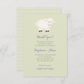 バプテスマ·ラム 招待状 (正面/裏面)