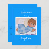 バプテスマ 招待状 (正面/裏面)