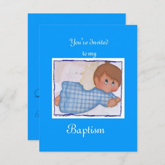 バプテスマ 招待状 (正面/裏面)
