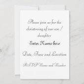 バプテスマ 招待状 (裏面)