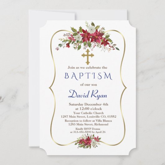 バプテスマ 招待状 (正面)