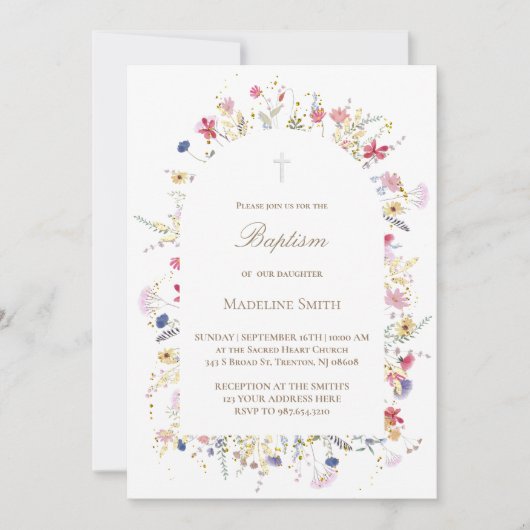 バプテスマ 招待状 (正面)