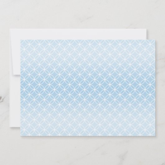 バプテスマ |男の子の永遠リングや輪が写真を交差 招待状 (裏面)