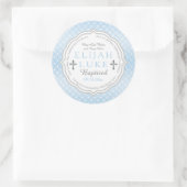 バプテスマ |男の子の永遠リングや輪 ラウンドシール (バッグ)