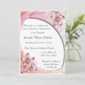 バプテスマ、確認お祝い招待状 招待状 (スタンド正面)