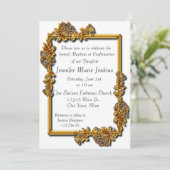 バプテスマ、確認お祝い招待状 招待状 (スタンド正面)