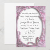 バプテスマ、確認お祝い招待状 招待状 (正面/裏面)